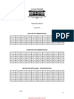 Tecnólogo - Materiais - Mecânica - UNIFESP - 2014 - Gabarito