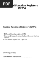 Special Function Registers (SFR'S)