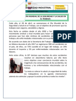 Boletín #2 Del Día Mundial de La Seguridad