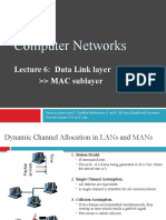 Dynamic Channel Allocation in LANs and MANs