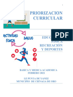 Plan de Area Educacion Fisica-i.e Punta de Yanez 2021 Priorizacion Contenidos