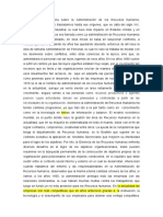 La Administración de Los Recursos Humanos en La Actualidad