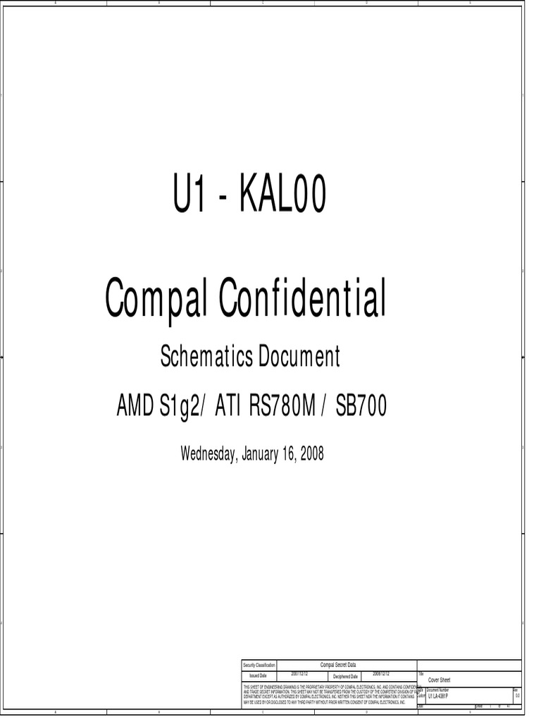 Compal Electronics Engineering Drawings | PDF | Advanced Micro Devices ...
