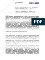 55 Impacto de Um Lixão Desativado Na Qualidade Das Águas Subterrâneas Locais