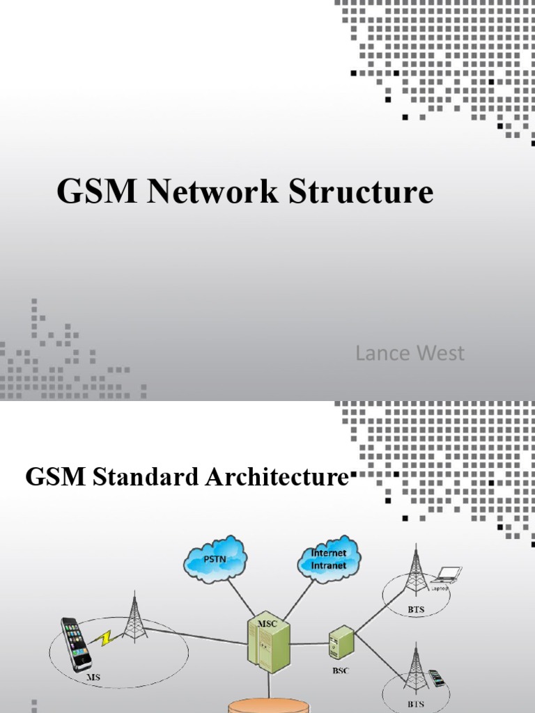 GSM Network Structure PDF