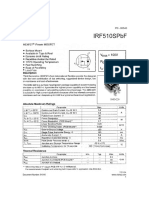 Irf510Spbf: Document Number: 91016 1