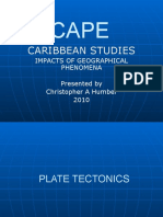 Caribbean Studies Impacts of Geographical Phenomena