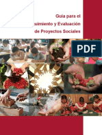 Guía Para El Seguimiento y Evaluación de Proyectos Sociales