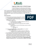 Management of Acute Respiratory Failure in COVID-PUI Patient - Updated Feb. 2021
