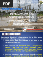 Development and Design of Electrical Infrastructures in Modern Cities