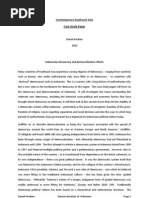 Download Case Study Indonesian Democracy and Democratization Efforts by Daniel Hookins SN54271113 doc pdf