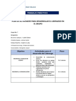 Plan de Actividades para Desarrollar El Liderazgo en El Grupo