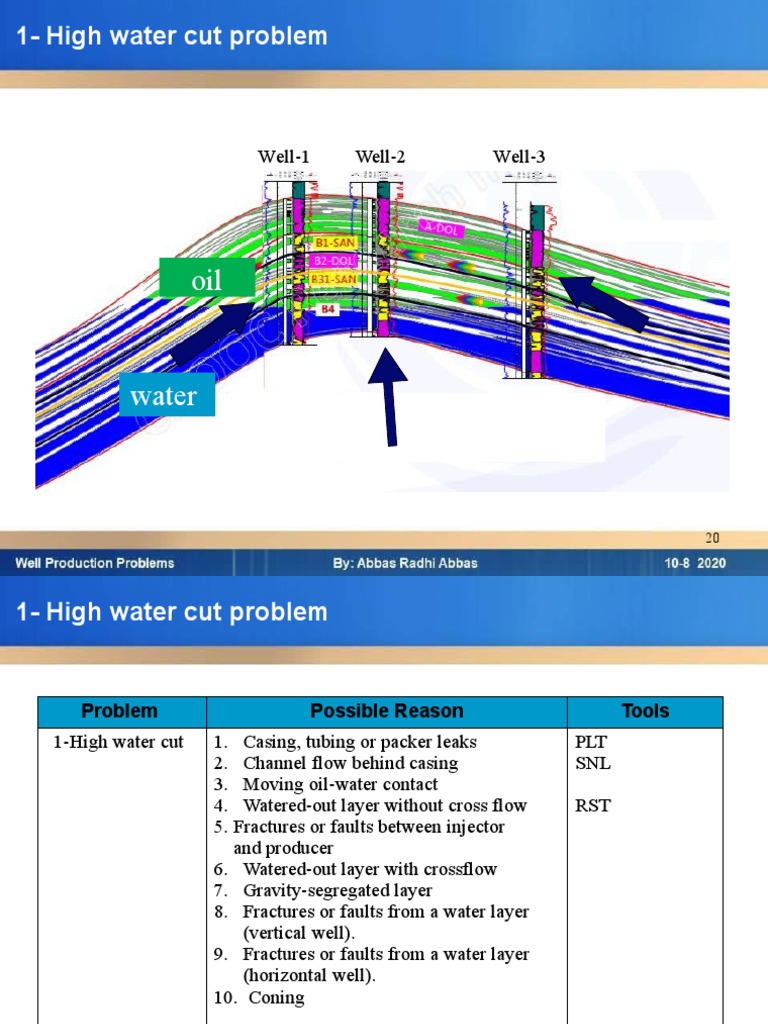 High Water Cut Issues in Oil Wells | PDF | Petroleum Reservoir | Oil Well