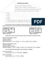 Metrologia - Atividade Vivencial M3