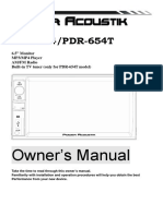 PDR-654/PDR-654T: Owner's Manual