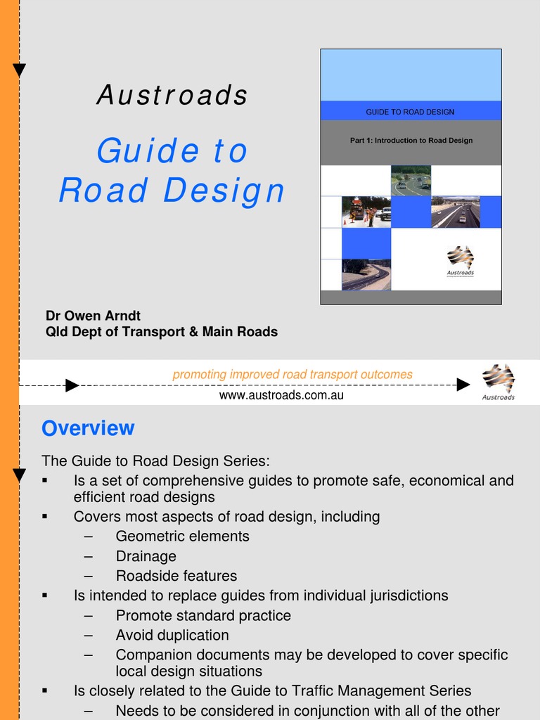 Austroads Guide to Road Design Overview | PDF | Road | Road Transport