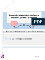 Apunte 5 - LAS 3 COSAS QUE HE APRENDIDO