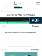 Inglés Profesional II - Clase #4 - GERUNDS AND INFINITIVES