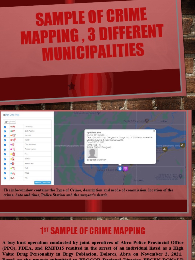 Crime Mapping Samples in the Philippines | PDF | Police | Lumber