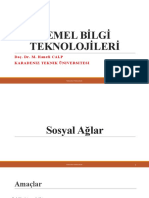 Ders 4 - TBT - Sosyal Ağlar