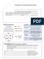 Worksheet For Developing Your Quality Improvement Project: Problem Statement