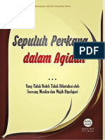 1. Sepuluh Perkara dalam Aqidah