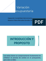 Variación Presupuestaria