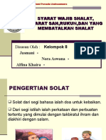 PPT AGAMA Tentang  SHALAT Oleh JASMIN