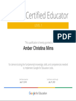 Gce 1 Certificate