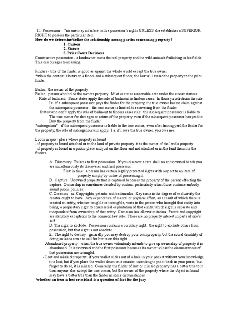 Adverse Possession and Property Rights | PDF | Fee Simple | Ethical ...