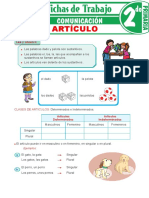 El Artículo para Segundo Grado de Primaria