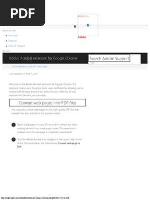 Adobe Acrobat extension for Google Chrome