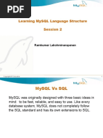 Learning MySQL Language Structure