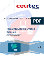 Tarea #1 Modelo Entidad Relación