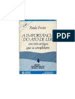 A Importância Do Ato de Ler - Paulo Freire