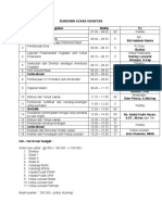 Rundown Acara Kegiatan