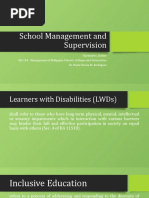 School Management and Supervision