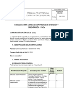 Convocatoria C-575 Asesor Puntos de Atención Y Orientación - Paos