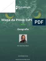 Mapa Da Prova EsPCEx 2022 Geografia