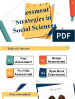 Assessme NT Strategies in Social Sci Ences