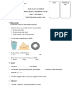 SOAL ULANGAN HARIAN Tema 2 SB, 2,3,4