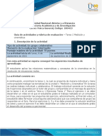 Guía de Actividades y Rúbrica de Evaluación - Unidad 1 - Tarea 1 - Medición y Cinemática