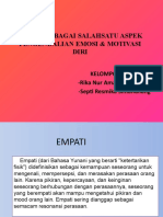 (Rika&Septi) EMPATI SEBAGAI SALAHSATU ASPEK PENGENDALIAN EMOSI & MOTIVASI