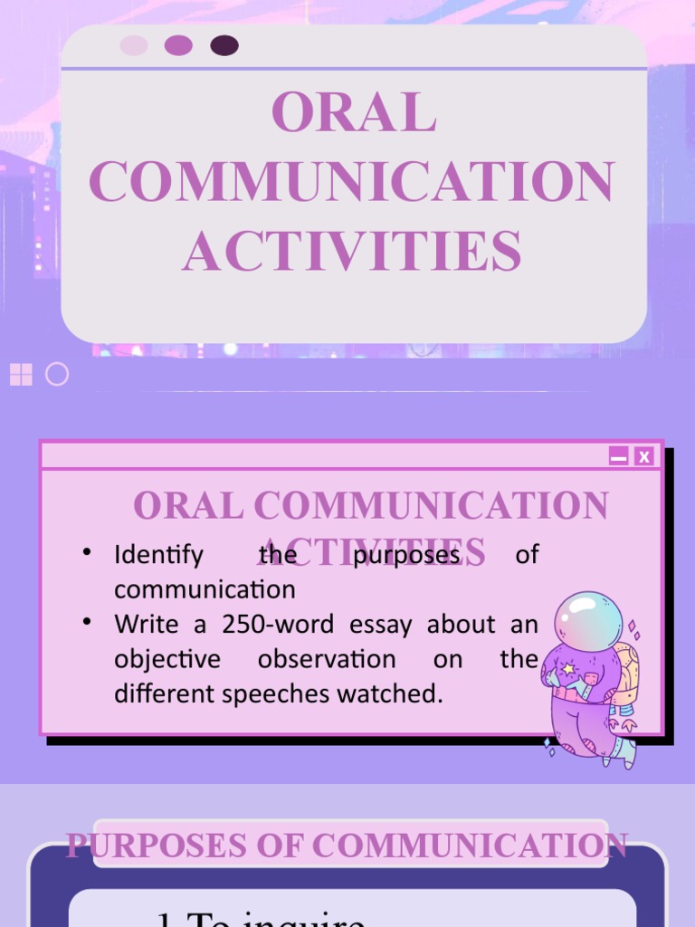 Oral Communication Activity Guide | PDF | Career & Growth