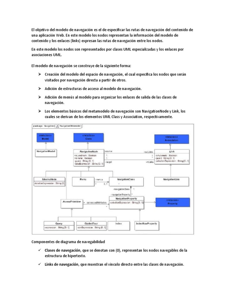 Diagrama de Navegabilidad | PDF