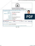 Directorate General of Shipping: Admit Card For Competency Examination
