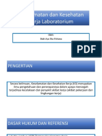 Keselamatan Dan Kesehatan Kerja Laboratorium UINSATU