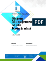 Modul 12 Sistem Manajemen Mutu Konstruksi