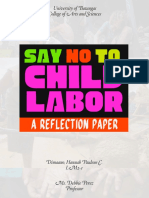 Child Labor Reflection Paper