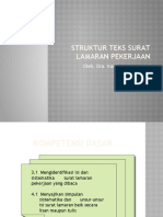 Struktur Teks Surat Lamaran Pekerjaan